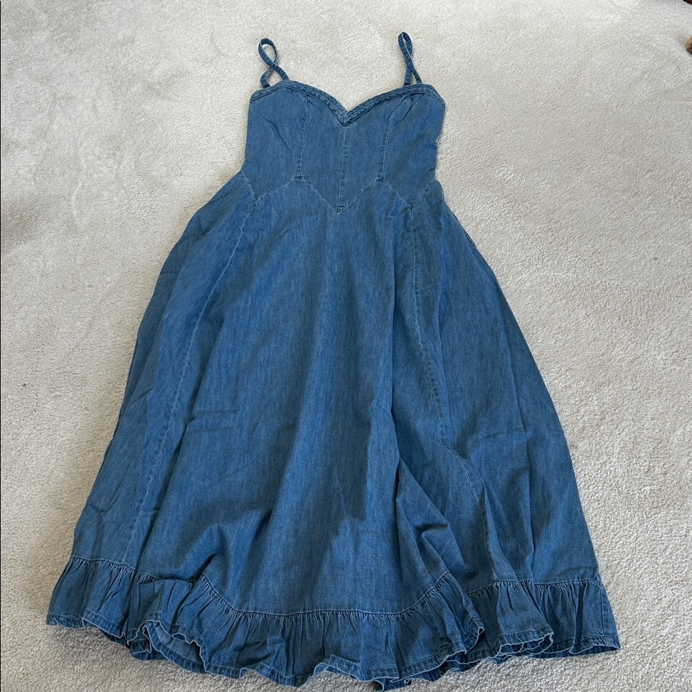 Free People Another Season Denim Midi Dress-NWT!! - Picture 6 of 13